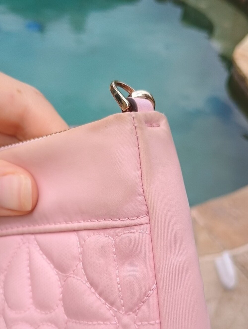 kate spade Pink Quilted Mini Shoulder Bag with Gold Hardware - Picture 9 of 10